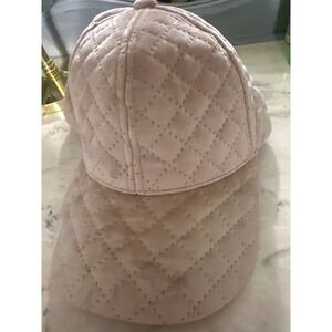 David and Young Quilted Hat Baseball Cap Women's cream Blush Soft